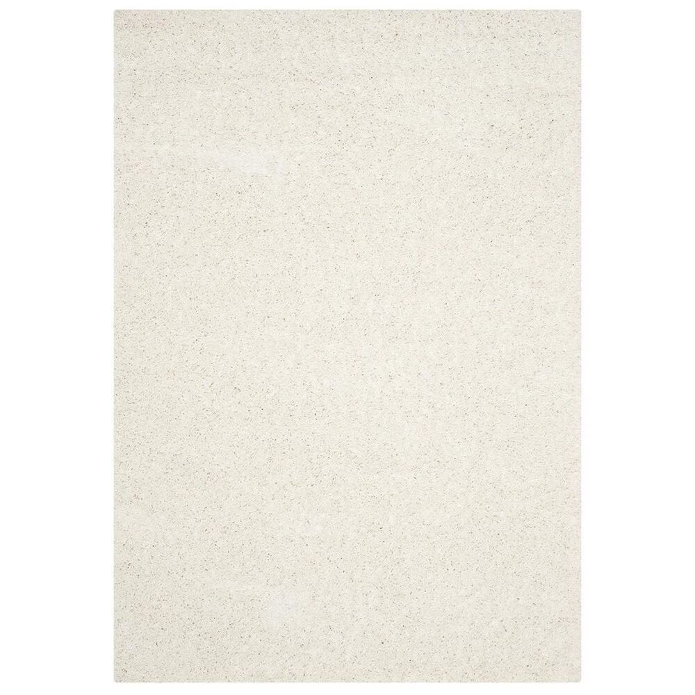 Safavieh Athens Shag SGA119B-5 5'1" x 7'6" White Area Rug