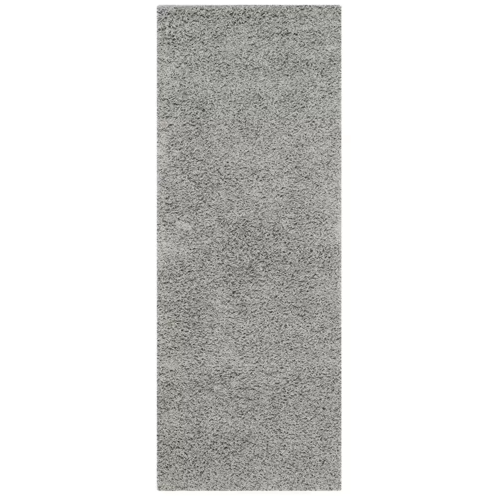 Safavieh Athens Shag SGA119F-26 2'3" x 6' Light Grey Runner