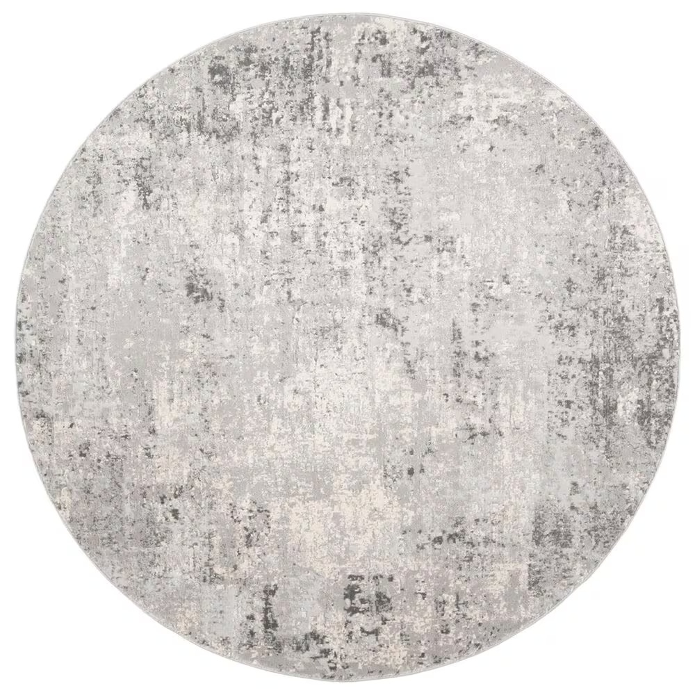 Safavieh Invista INV413G 6'7" Round Grey and Ivory Area Rug