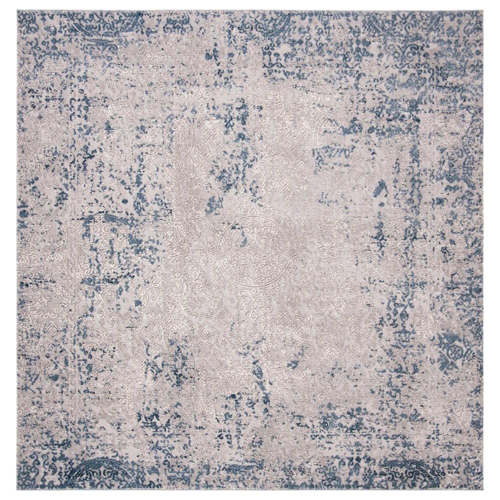 Safavieh Invista INV465F 6'7" Square Grey and Ivory Area Rug