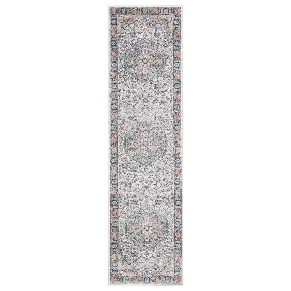 Safavieh Oregon ORE813 2'2" x 8' Grey and Blue Runner
