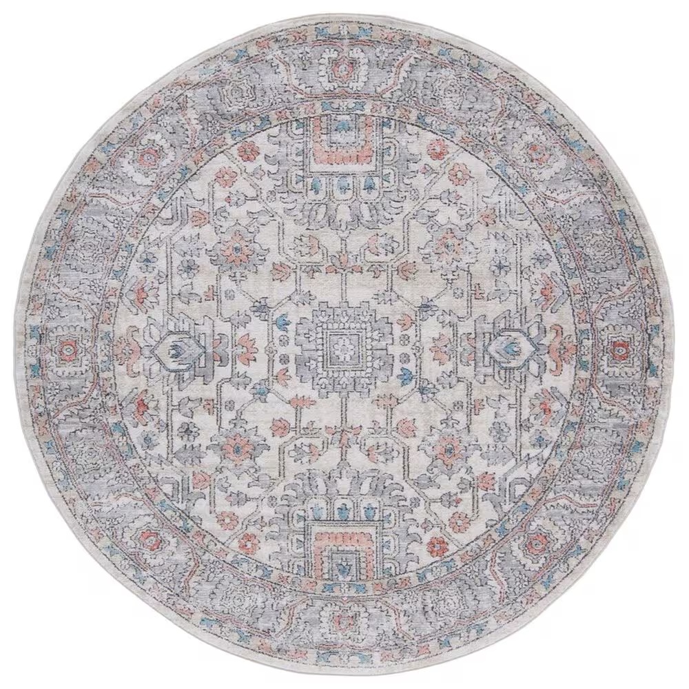 Safavieh Oregon ORE877 5'3" Round Grey and Ivory Area Rug