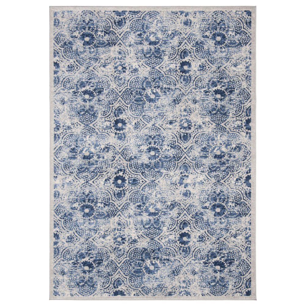 Safavieh Martha Stewart Floral 5'3" x 7'6" Cream and Blue Area Rug
