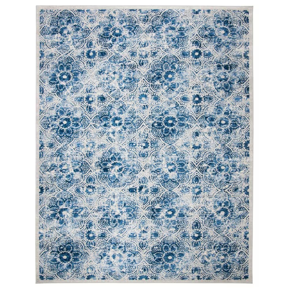 Safavieh Martha Stewart Floral 9' x 12' Cream and Blue Area Rug