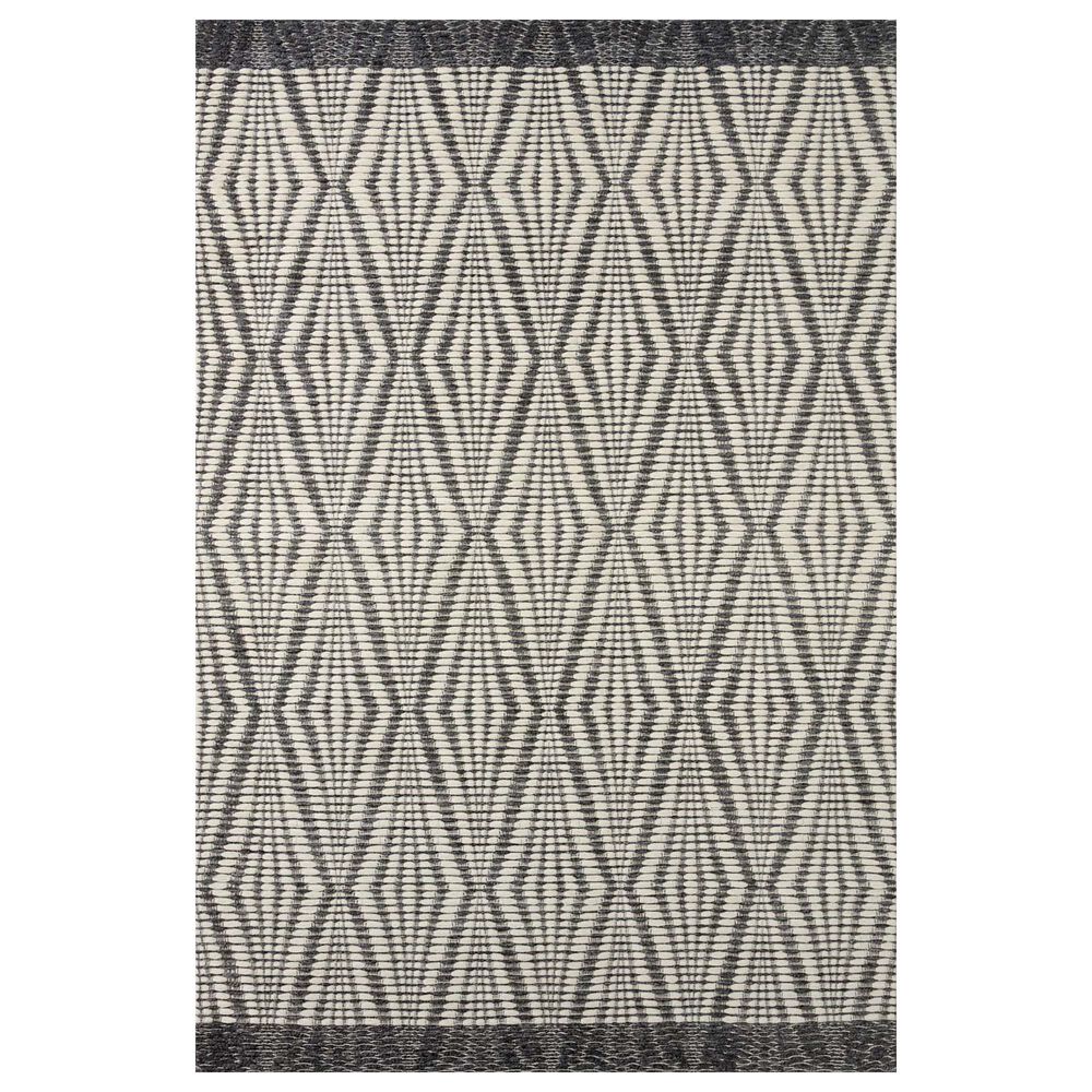 Loloi Kenzie 9'3" x 13' Ivory and Charcoal Area Rug