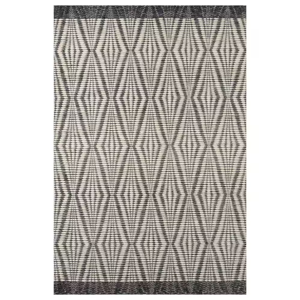 Loloi Kenzie 11'6" x 15' Ivory and Charcoal Area Rug