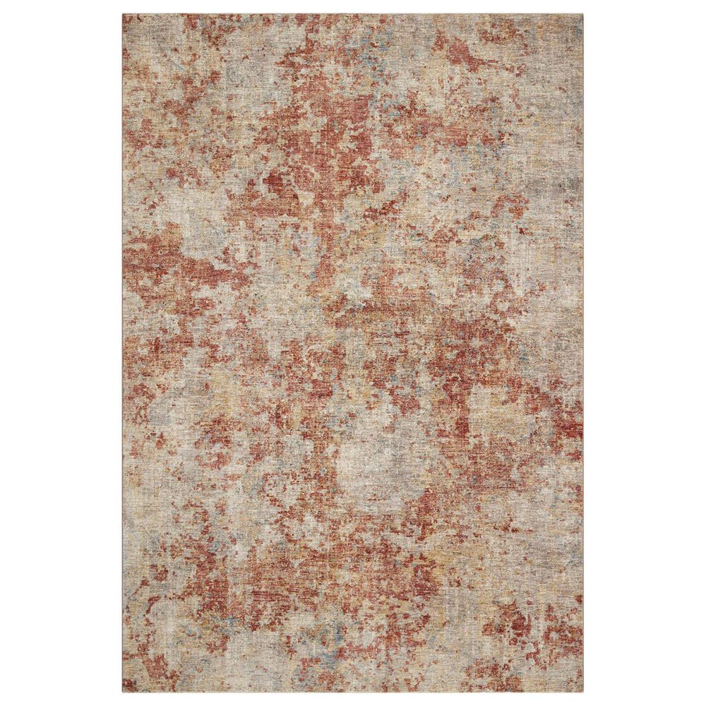 Loloi Gaia 5' x 7'8" Taupe and Brick Area Rug