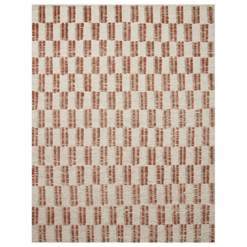 Loloi Harrison 4' x 6' Beige and Rust Area Rug