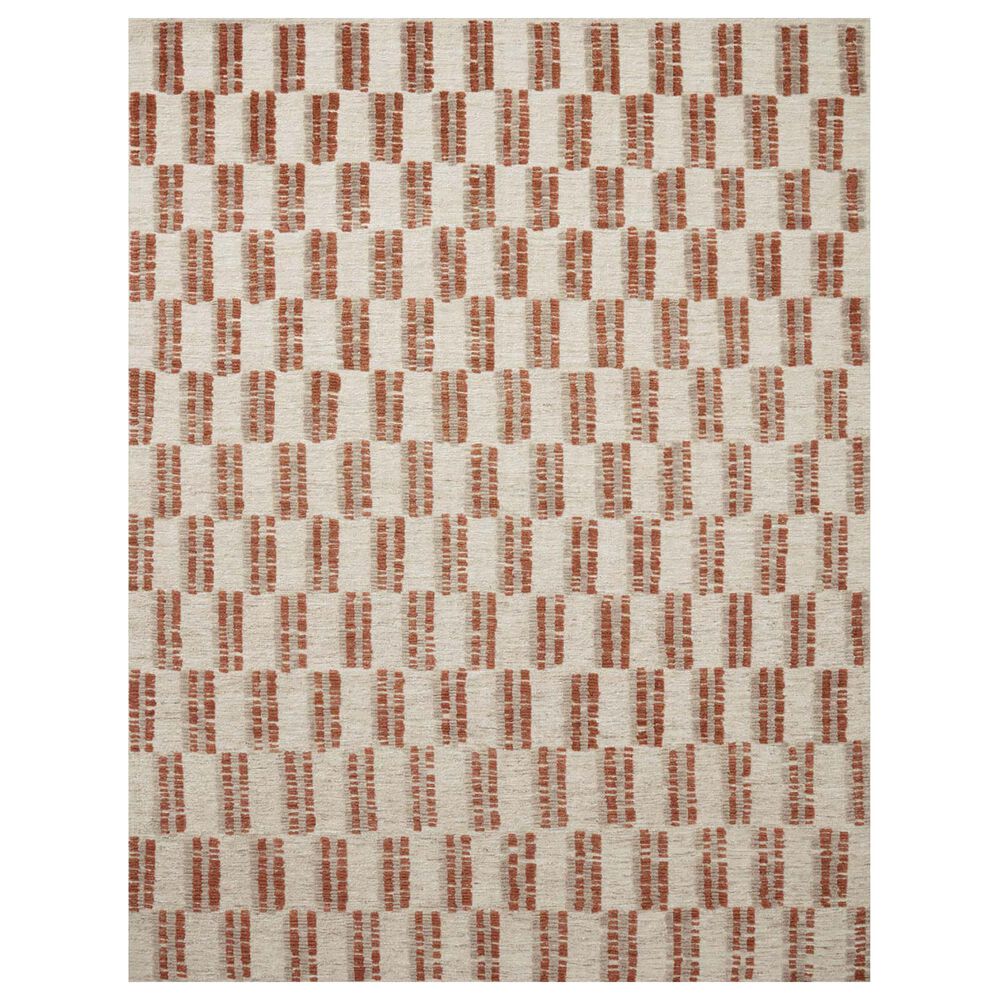 Loloi Harrison 5'6" x 8'6" Beige and Rust Area Rug