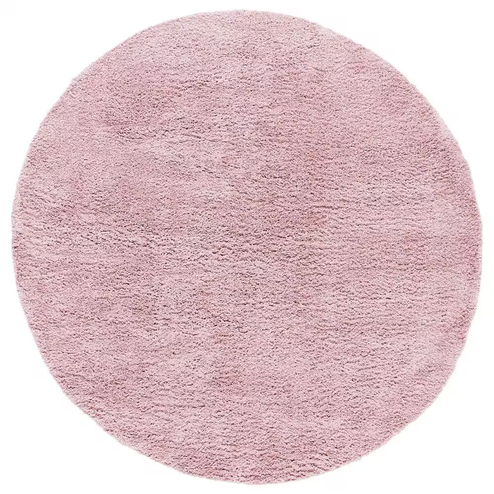 Safavieh August Shag AUG533U 6'7" Round Pink Area Rug