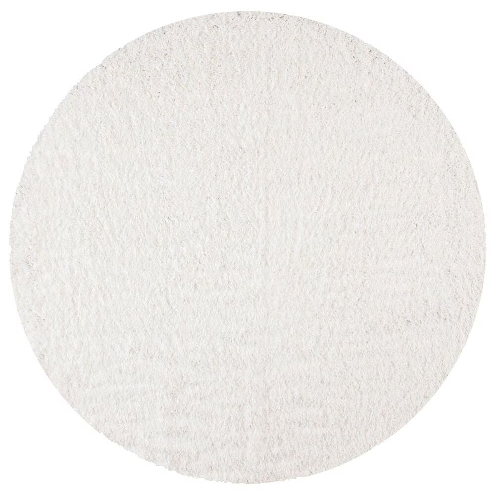 Safavieh August Shag 5' Round White Area Rug