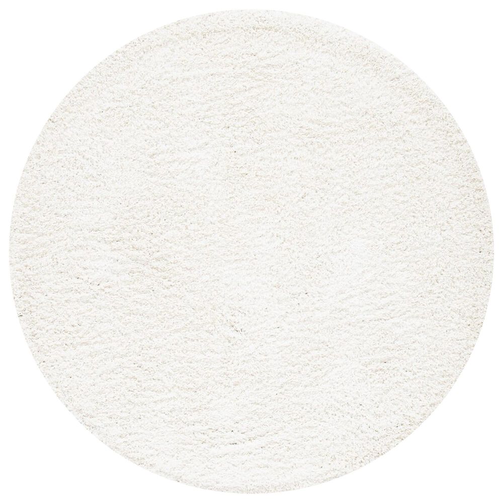 Safavieh August Shag AUG200C 6'7" Round Ivory Area Rug
