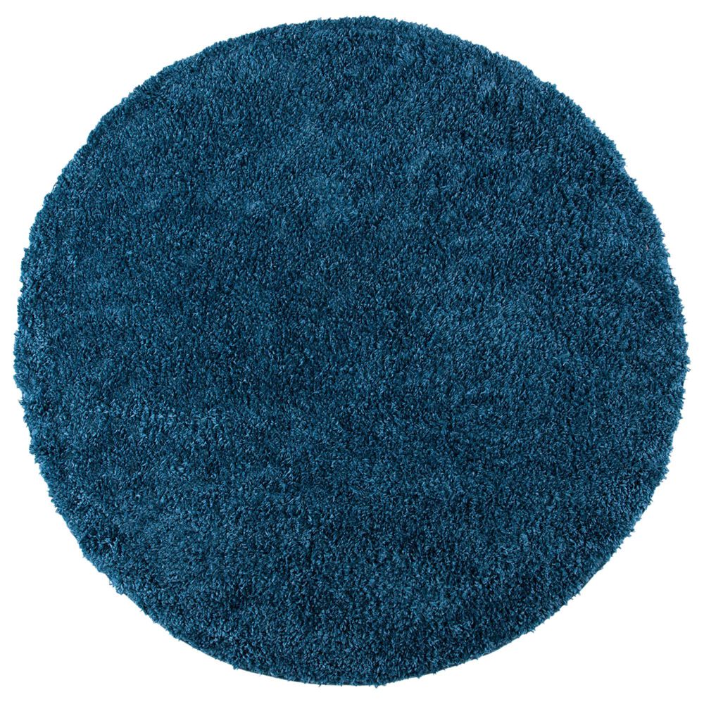 Safavieh August Shag AUG200M 6'7" Round Navy Area Rug