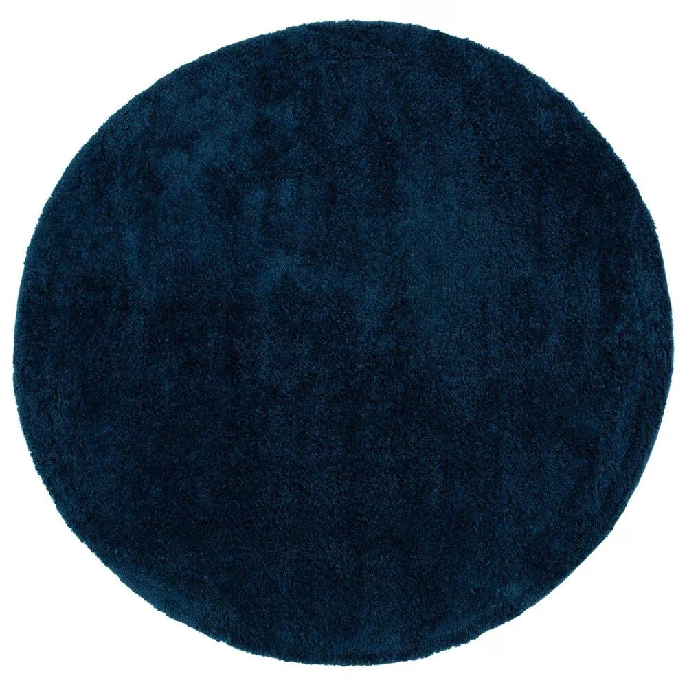 Safavieh August Shag AUG553M 6'7" Round Navy Area Rug