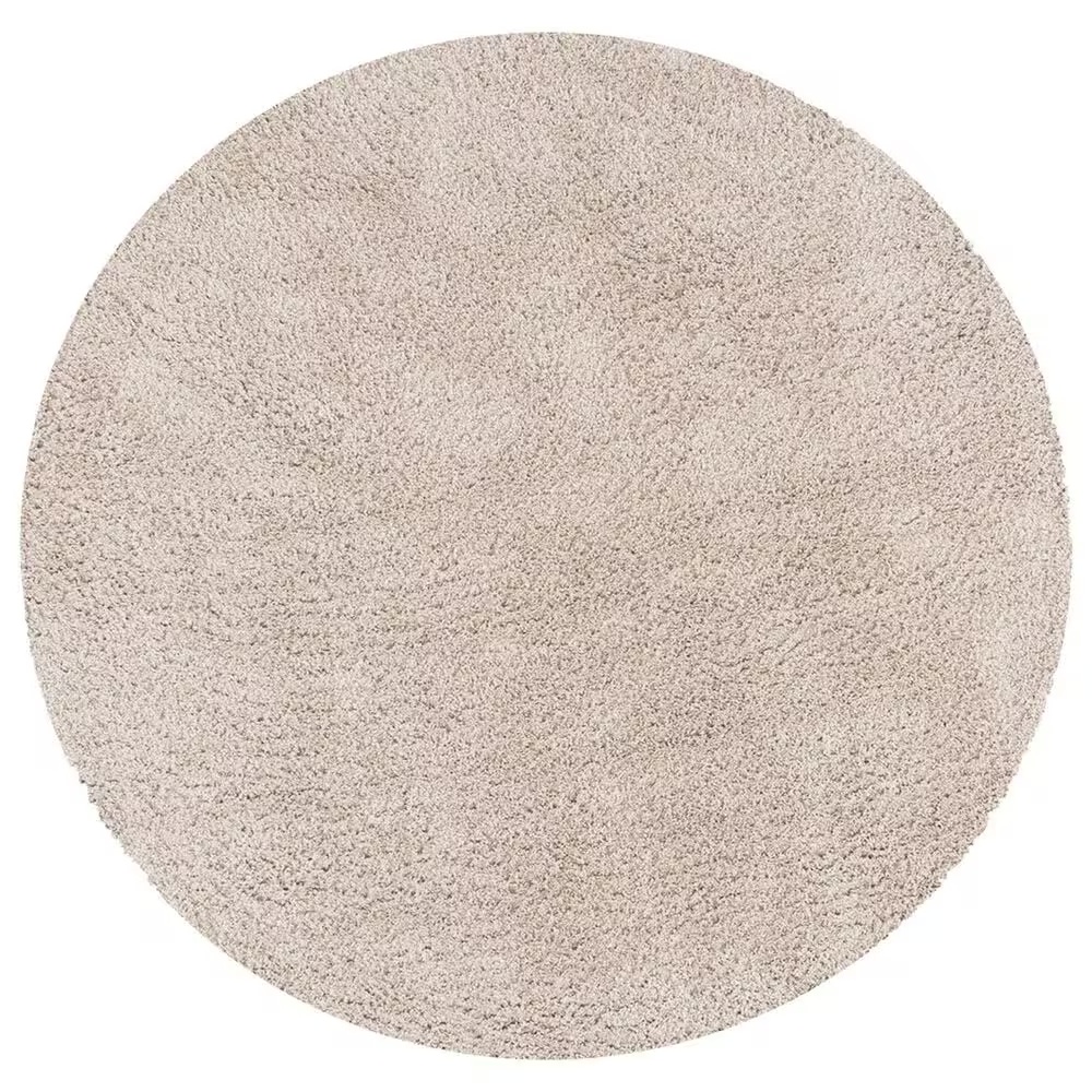 Safavieh August Shag 6'7" Round Beige Area Rug