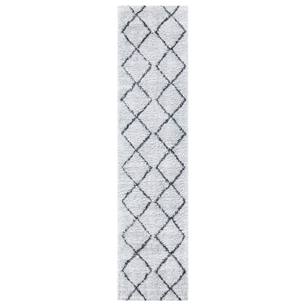 Safavieh August Shag AUG572F 2'2" x 9' Ivory and Grey Runner