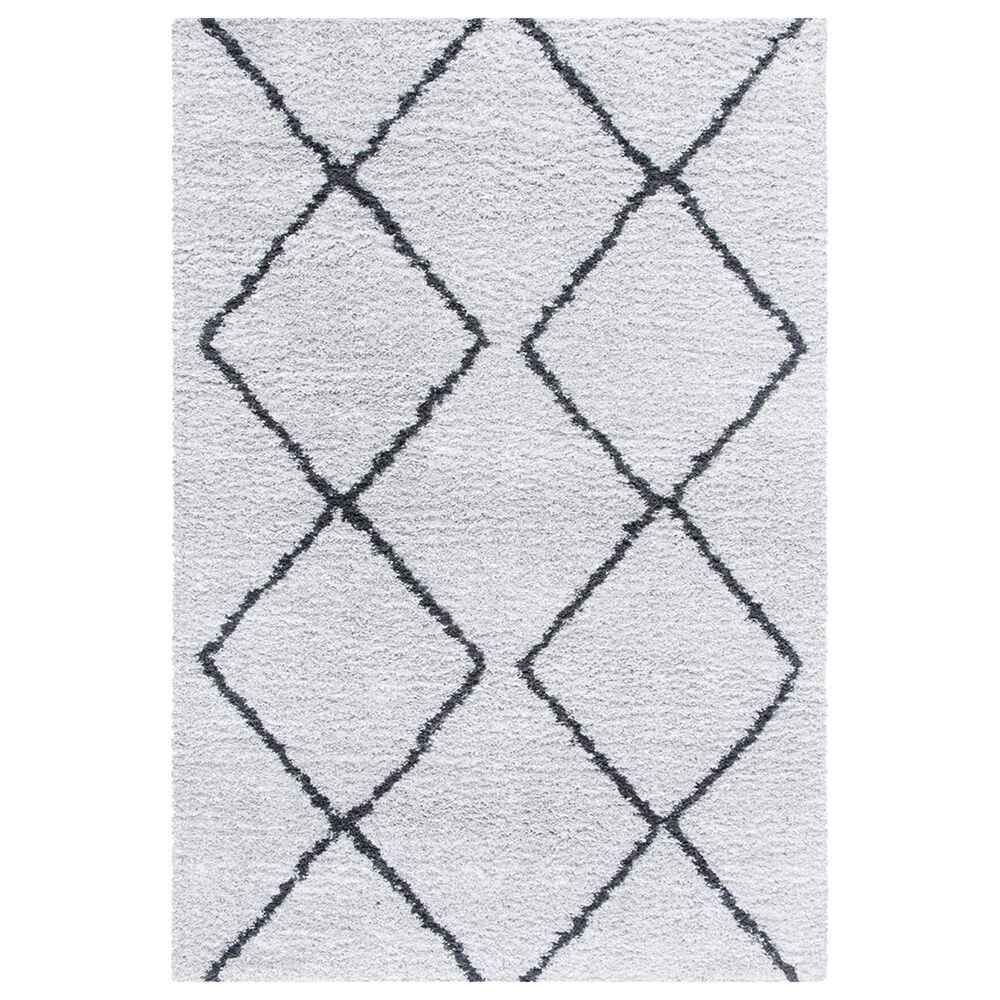 Safavieh August Shag AUG572F 4'5" x 6'5" Ivory and Grey Area Rug