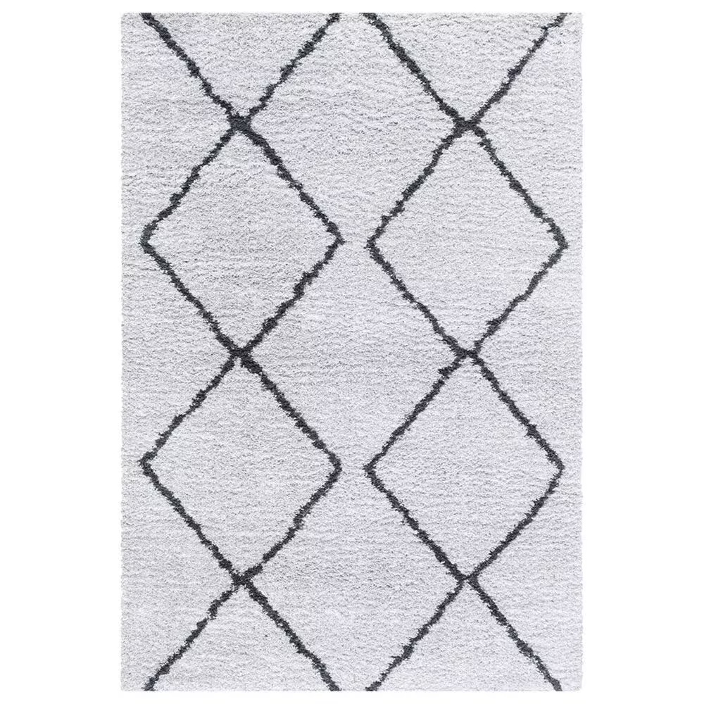 Safavieh August Shag AUG572F 8' x 10' Ivory and Grey Area Rug