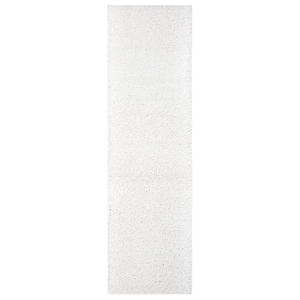 Safavieh August Shag AUG900A 2'3" x 12' White Runner