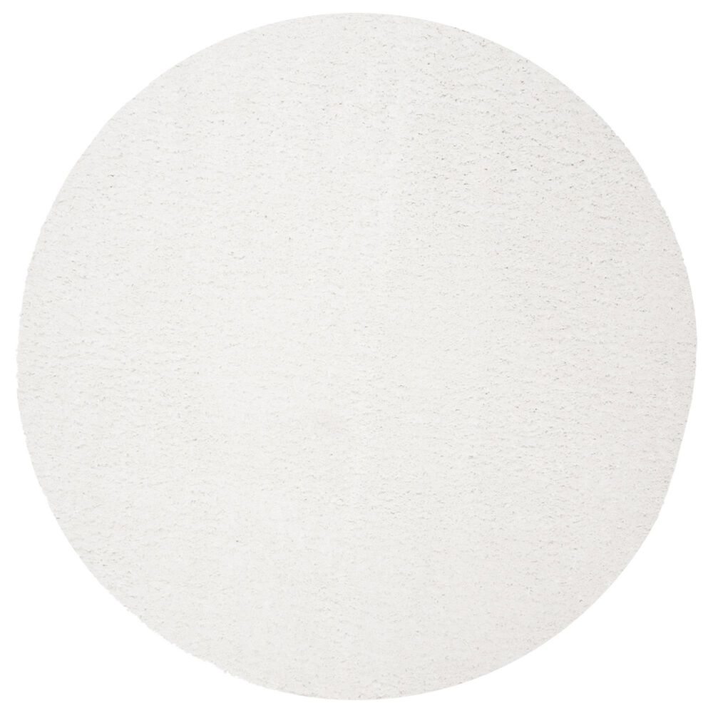 Safavieh August Shag AUG900A 3' Round White Area Rug