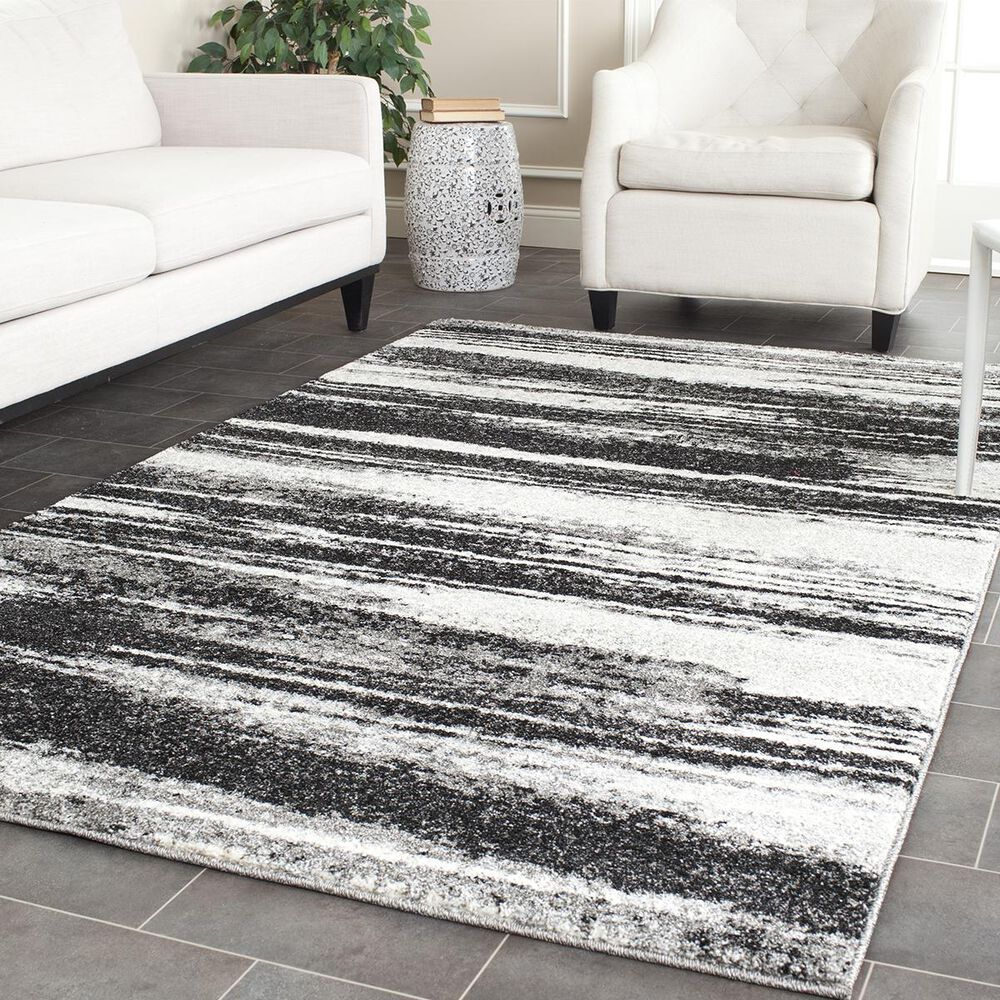 Safavieh Retro RET2693-8479-3 3' x 5' Dark Grey/Light Grey Area Rug