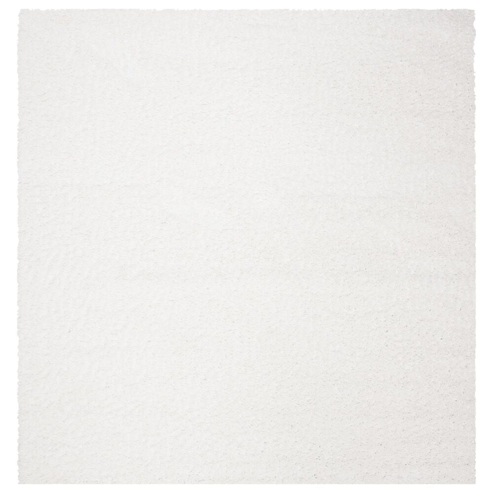 Safavieh August Shag AUG900A 5'3" Square White Area Rug