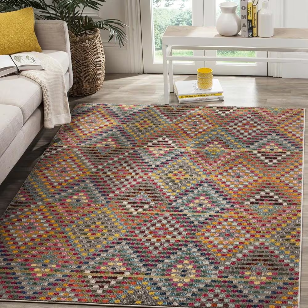 Safavieh Monaco MNC204F-3 3' x 5' Multi/Beige Area Rug