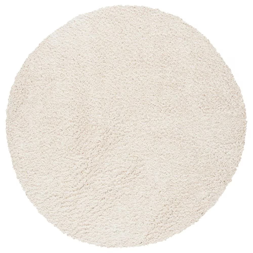 Safavieh August Shag AUG900C 3' Round Ivory Area Rug