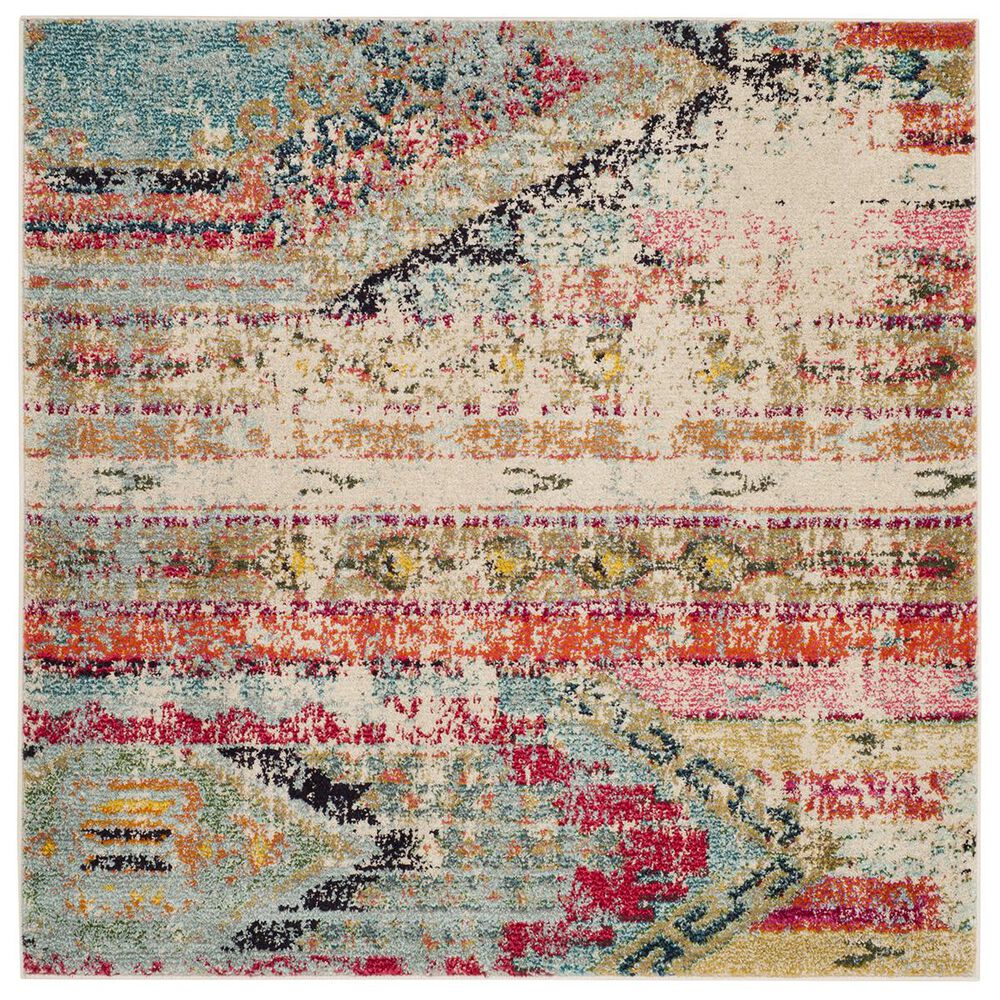 Safavieh Monaco MNC222F-4SQ 4' Square Multi Area Rug