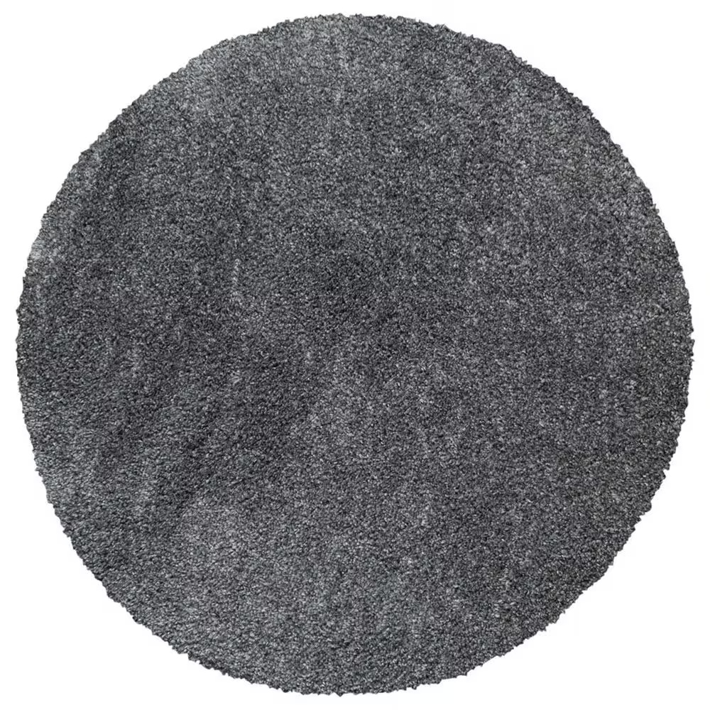 Safavieh August Shag AUG900F 5'3" Round Grey Area Rug