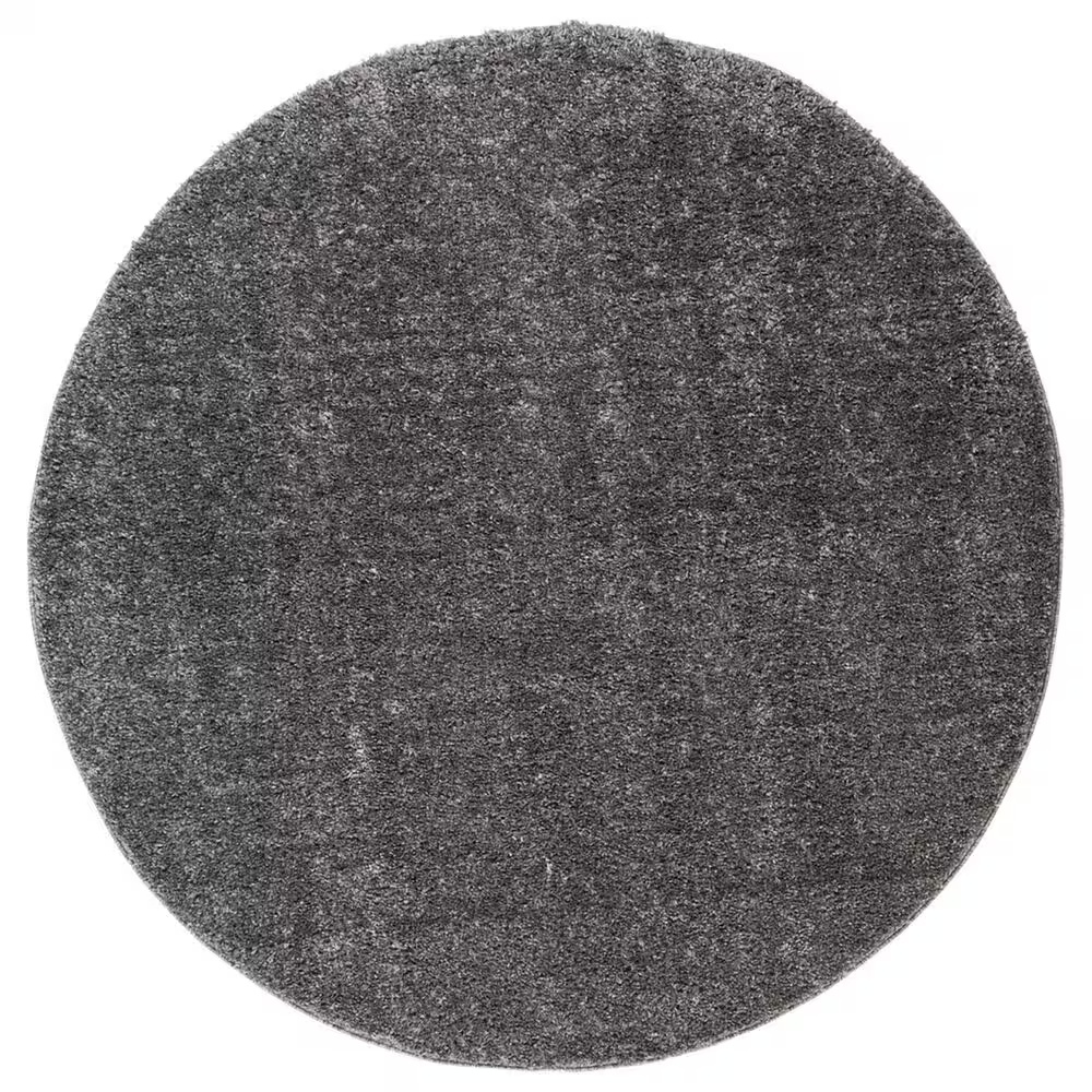 Safavieh August Shag AUG900F 6'7" Round Grey Area Rug