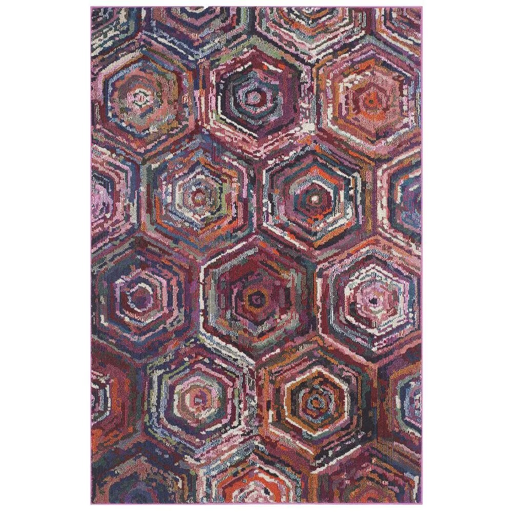 Safavieh Monaco MNC224D-5 5'1" x 7'7" Pink/Multi Area Rug