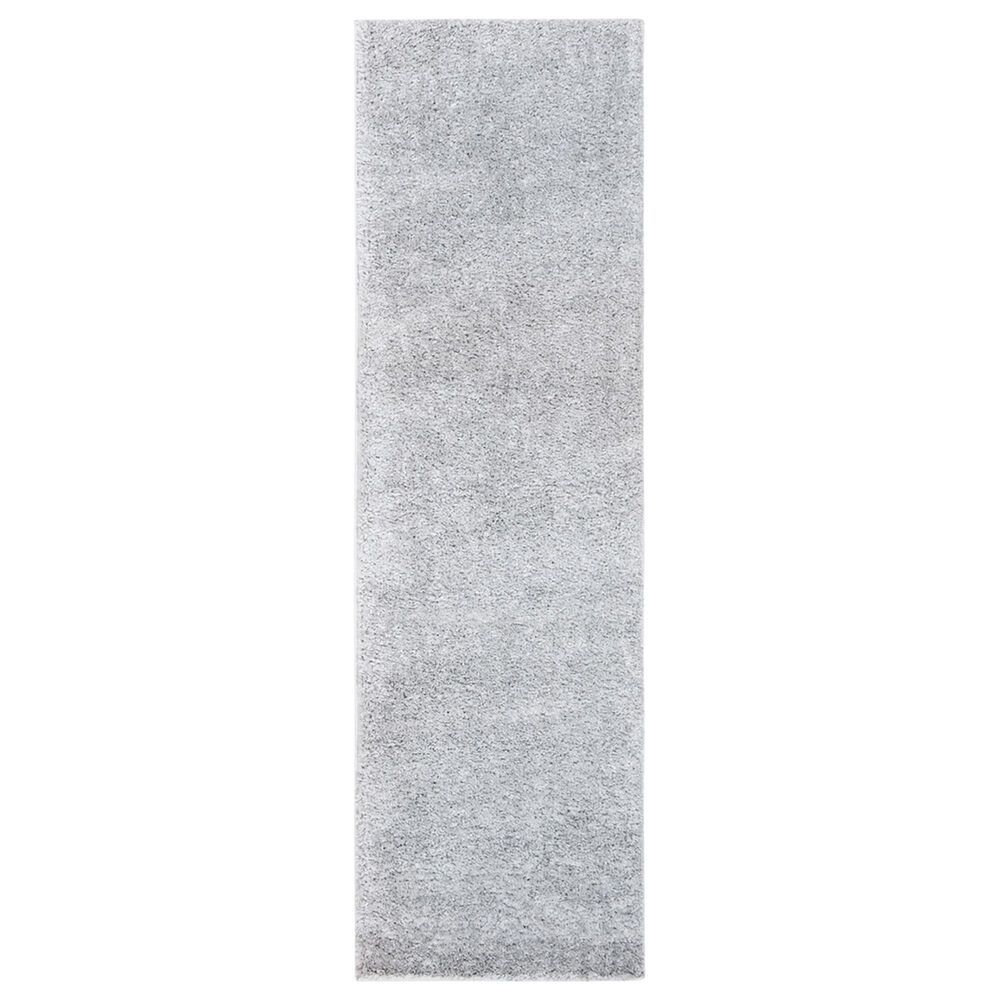 Safavieh August Shag AUG900G 2'3" x 14' Silver Runner