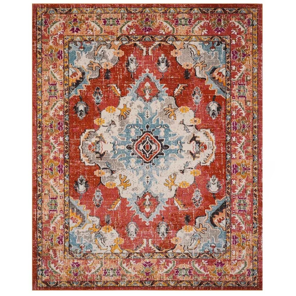 Safavieh Monaco MNC243H-10 10' x 14' Orange/Light Blue Area Rug