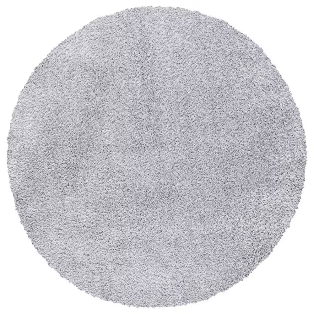 Safavieh August Shag AUG900G 4' Round Silver Area Rug
