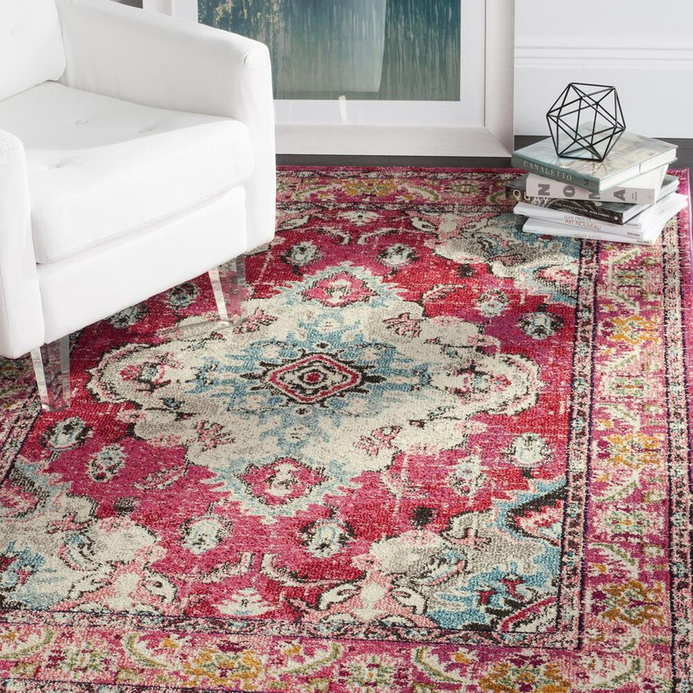 Safavieh Monaco MNC243D-4 4' x 5'7" Pink/Multi Area Rug