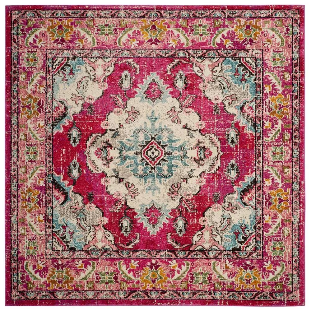 Safavieh Monaco MNC243D-5SQ 5' Square Pink/Multi Area Rug