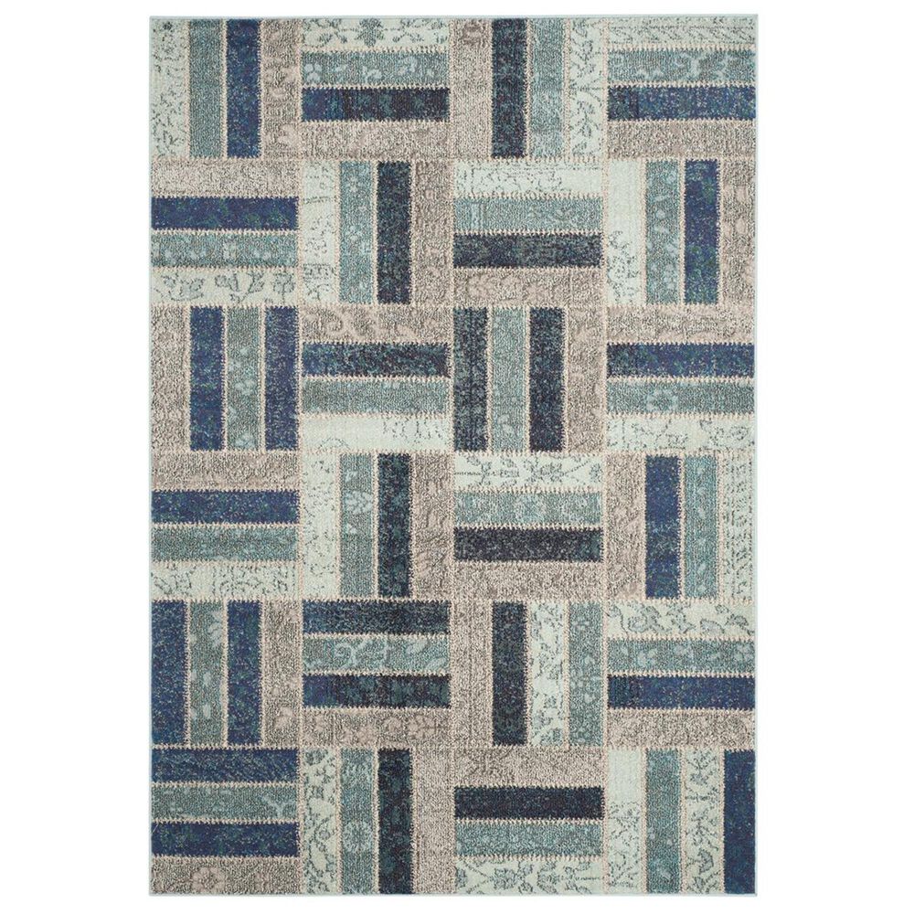 Safavieh Monaco MNC214E-5 5'1" x 7'7" Grey/Blue Area Rug