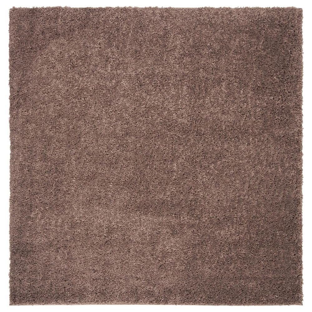 Safavieh August Shag 3' Square Taupe Area Rug