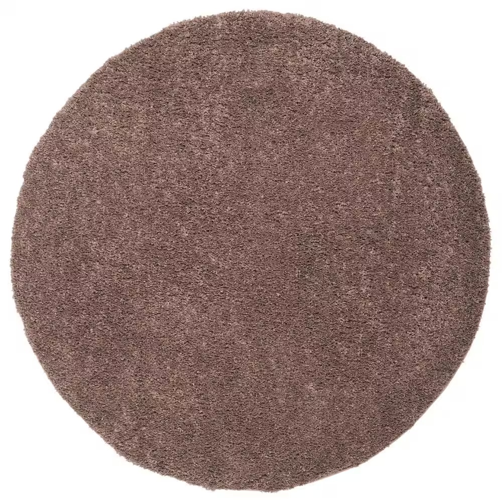 Safavieh August Shag 6'7" Round Taupe Area Rug