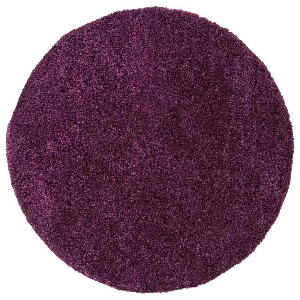 Safavieh August Shag 5'3" Round Purple Area Rug