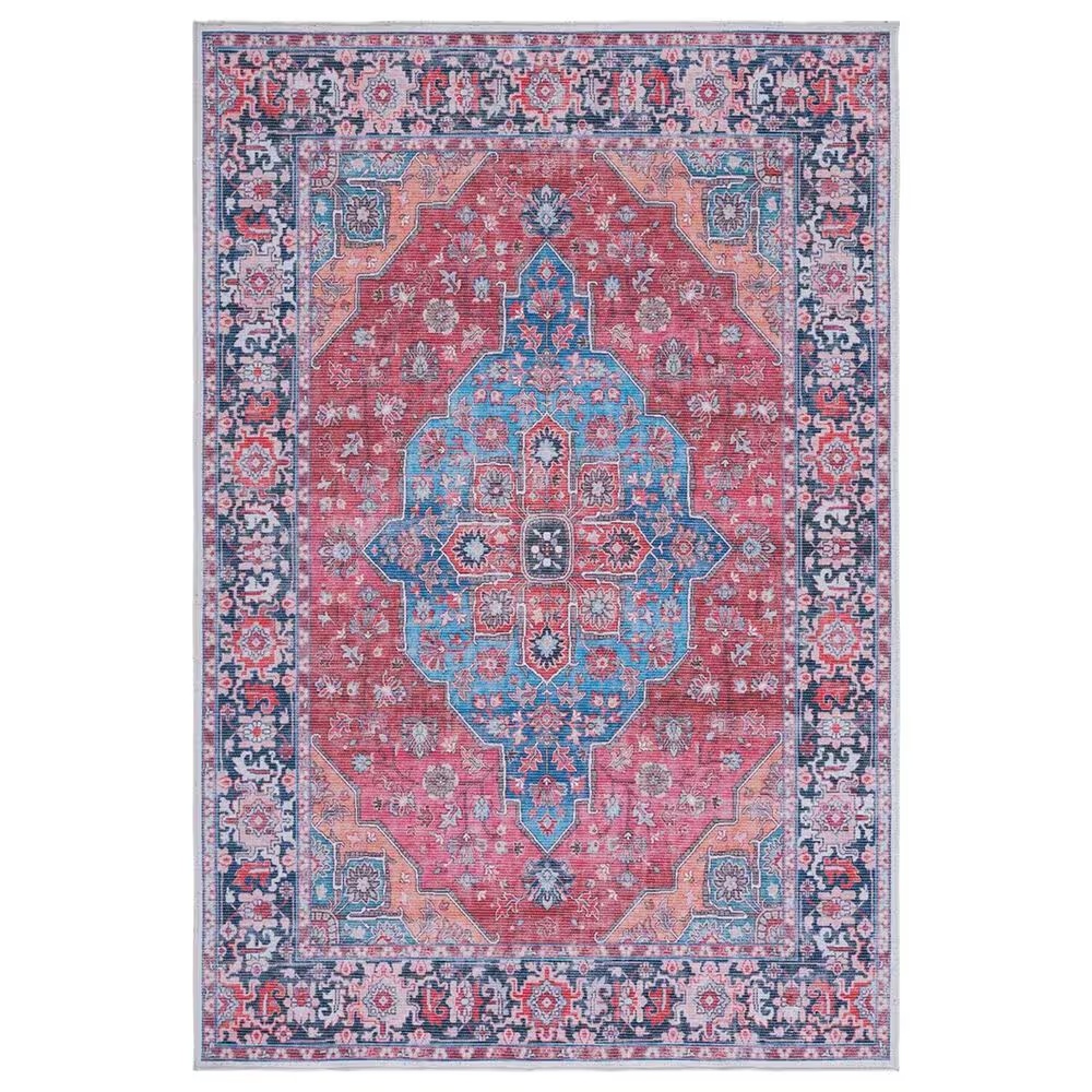 Safavieh Serapi SEP369 5'3" x 7'7" Blue and Rust Area Rug