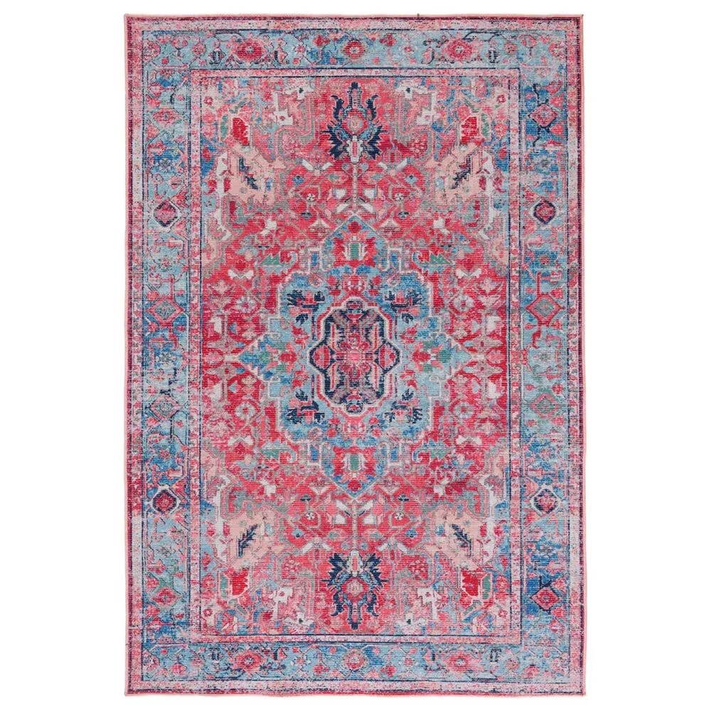 Safavieh Serapi9' x 12' Light Blue and Red Area Rug