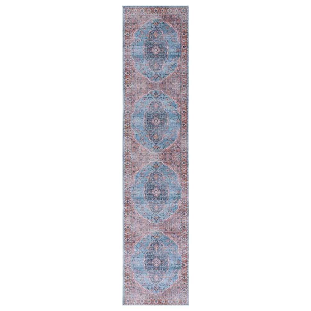Safavieh Serapi 2' x 9' Blue and Orange Runner