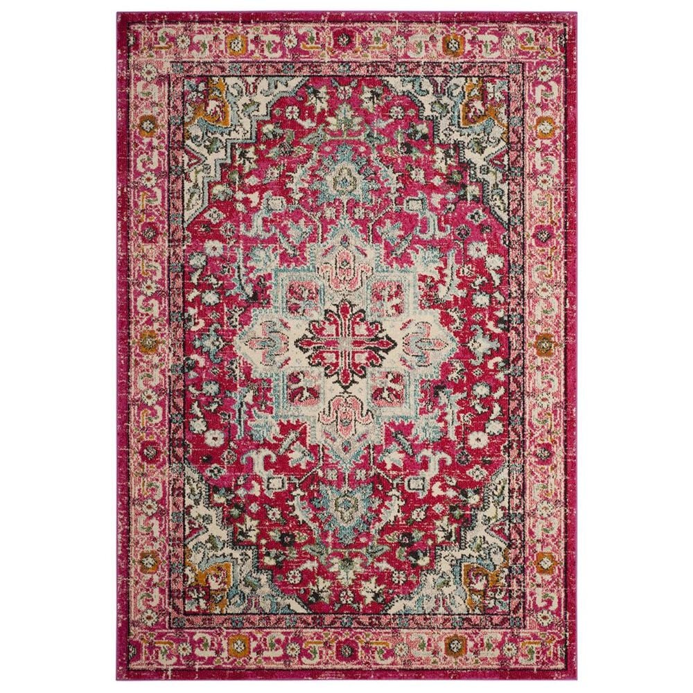 Safavieh Monaco MNC250J-5 5'1" x 7'7" Fuchsia/Light Blue Area Rug