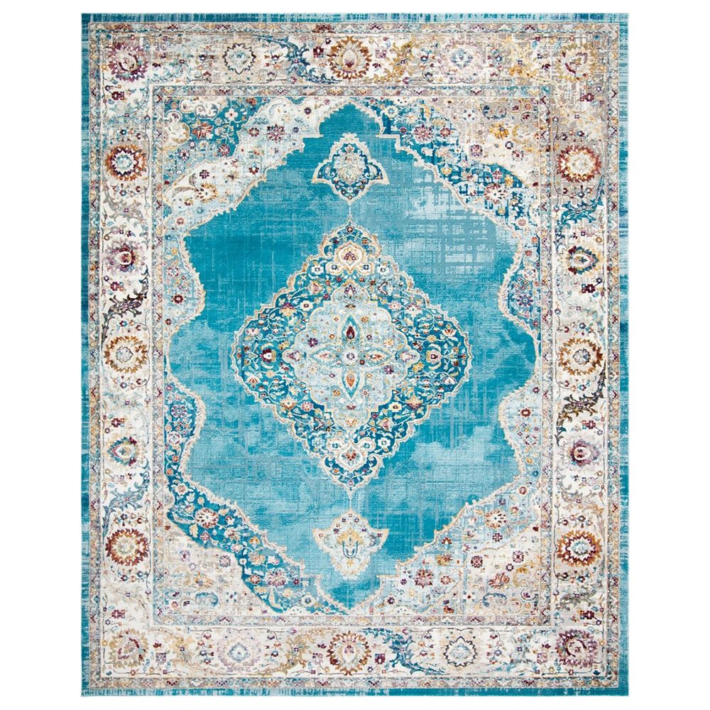 Safavieh Aria ARA116M 9' x 12' Blue and Ivory Area Rug