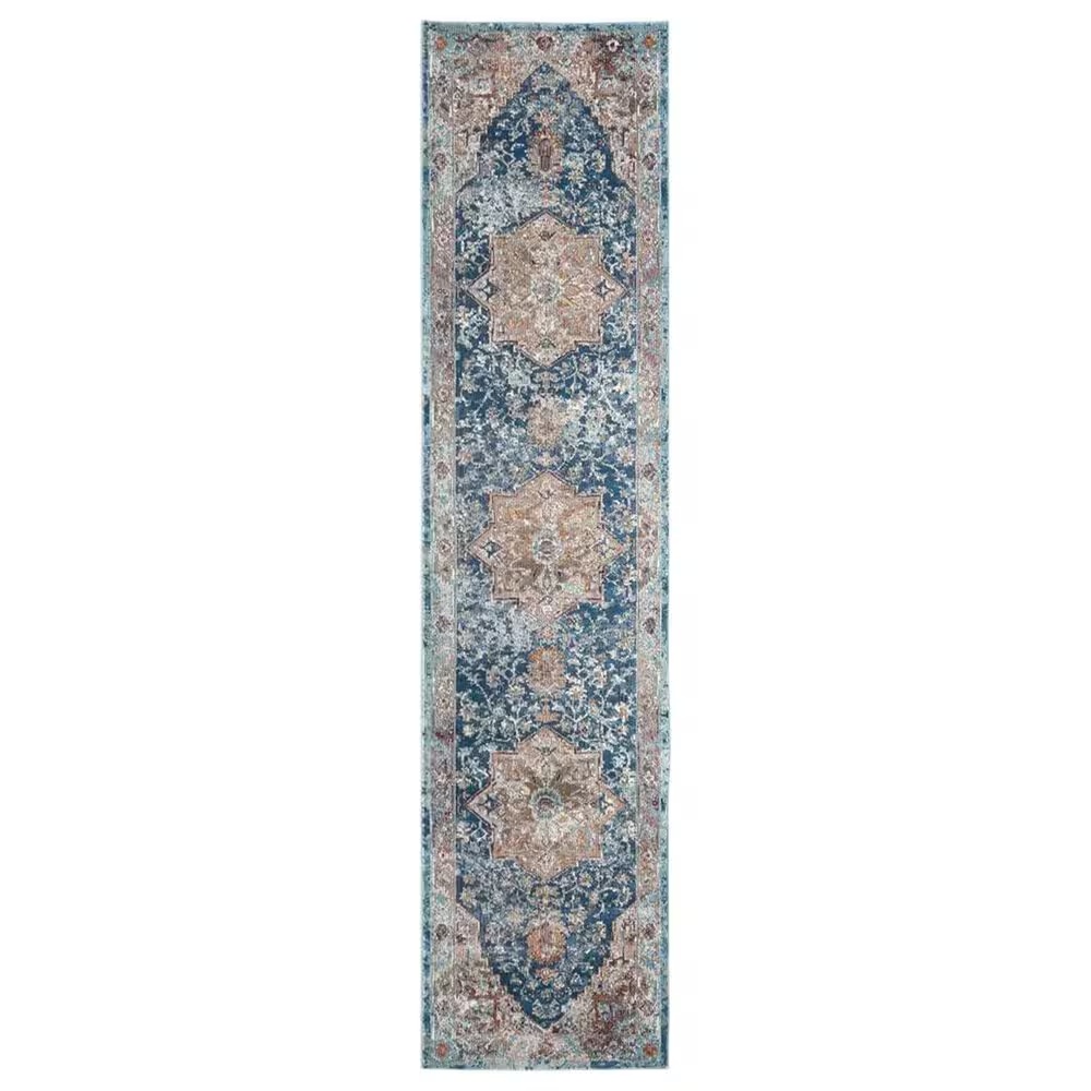 Safavieh Aria 2' x 8' Blue and Beige Runner