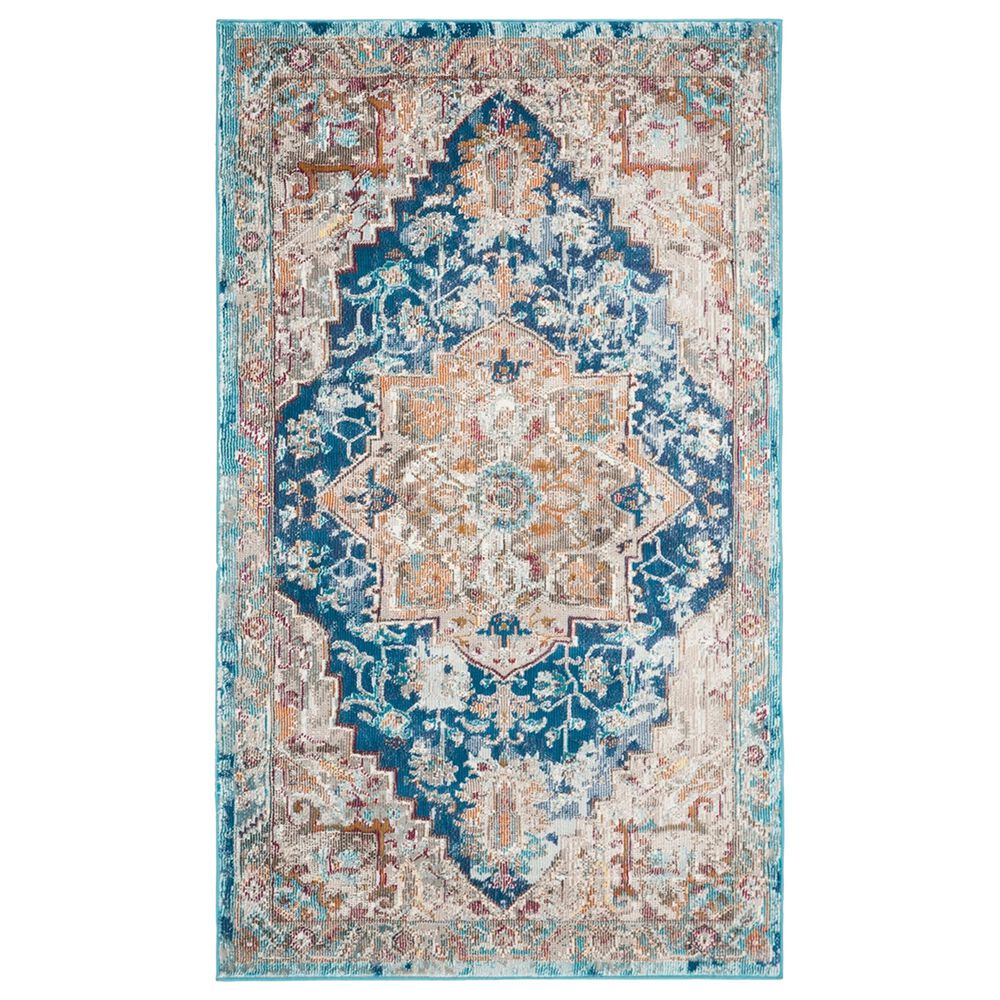 Safavieh Aria 3' x 5' Blue and Beige Area Rug