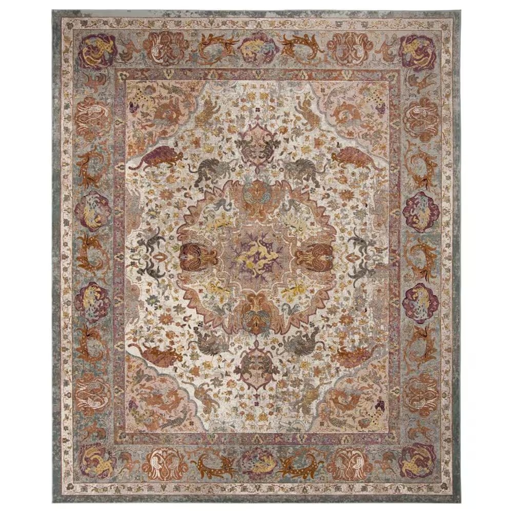 Safavieh Aria 8' x 10' Beige and Orange Area Rug