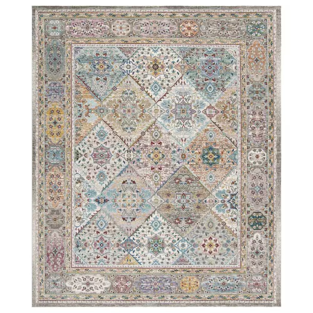 Safavieh Aria ARA127C 8' x 10' Cream and Multicolor Area Rug